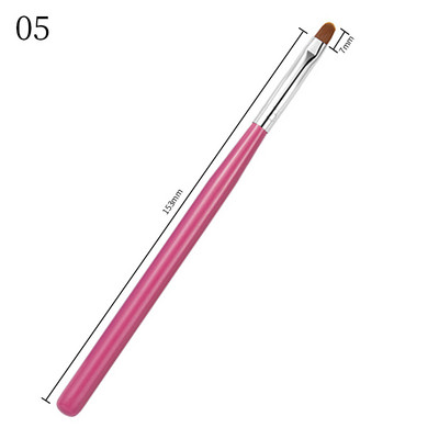 French Stripe Nail Art Liner ecsetkészlet Tippek Ultravékony vonalrajzoló toll, kétvégű UV gél ecsetek manikűr eszközök