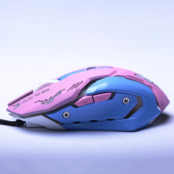 1/PCS OW 6 бутона Gaming Breathing LED Backlit Gaming Mice D.VA Reaper Кабелна USB компютърна мишка за PC и Mac Overwatch Gamers