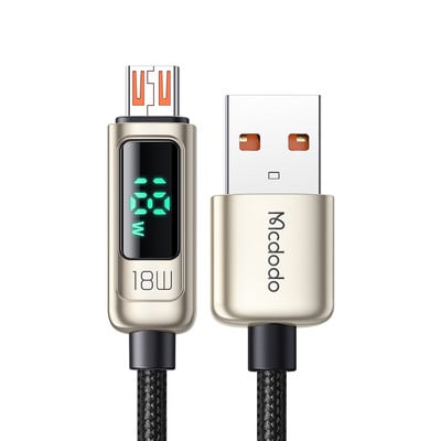 Mcdodo PD 66W USB Type C 6A ātrās uzlādes kabelis priekš Huawei Xiaomi Samsung QC Flash Charge VOOC AFC FCP digitālā displeja datu vads