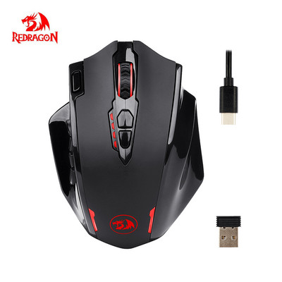 Redragon M913 Impact Elite vezetékes vezeték nélküli játékegér 16 programozható gombbal 16000 DPI játék egerek számítógépes laptopokhoz