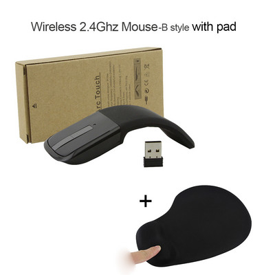 Bluetooth Wireless Arc Touch Mouse 1200DPI Оптична сгъваема Mause Slim Notebook Mause Ултратънки компютърни мишки за Microsoft PC