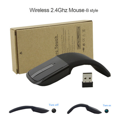 Bluetooth Wireless Arc Touch Mouse 1200DPI Оптична сгъваема Mause Slim Notebook Mause Ултратънки компютърни мишки за Microsoft PC