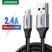 Φορτιστής καλωδίου Micro USB Ugreen για Samsung Galaxy S7 S6 Καλώδιο ταχείας φόρτισης κινητού τηλεφώνου για καλώδιο USB Tablet Xiaomi