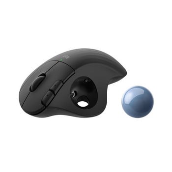 Logitech ERGO M575 Безжична Bluetooth мишка с тракбол с колелце за прецизно превъртане ERGO Setup Onboarding Unifying USB приемник