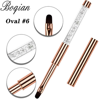 BQAN Rose Gold UV gēla nagu otu laineris krāsošanas pildspalva akrila zīmēšanas otiņa nagiem gradients Rhinestone rokturis nagu mākslas rīks