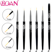 BQAN 5mm/7mm/9mm/11mm/13mm Nail Art Kist Nail Liner Line Olovke Gel Polish Slikanje Crtanje Nail Art Kistovi Tanka kosa