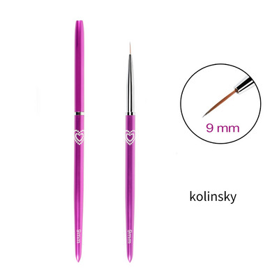 BQAN 5mm/7mm/9mm/11mm/13mm Nail Art Kist Nail Liner Line Olovke Gel Polish Slikanje Crtanje Nail Art Kistovi Tanka kosa