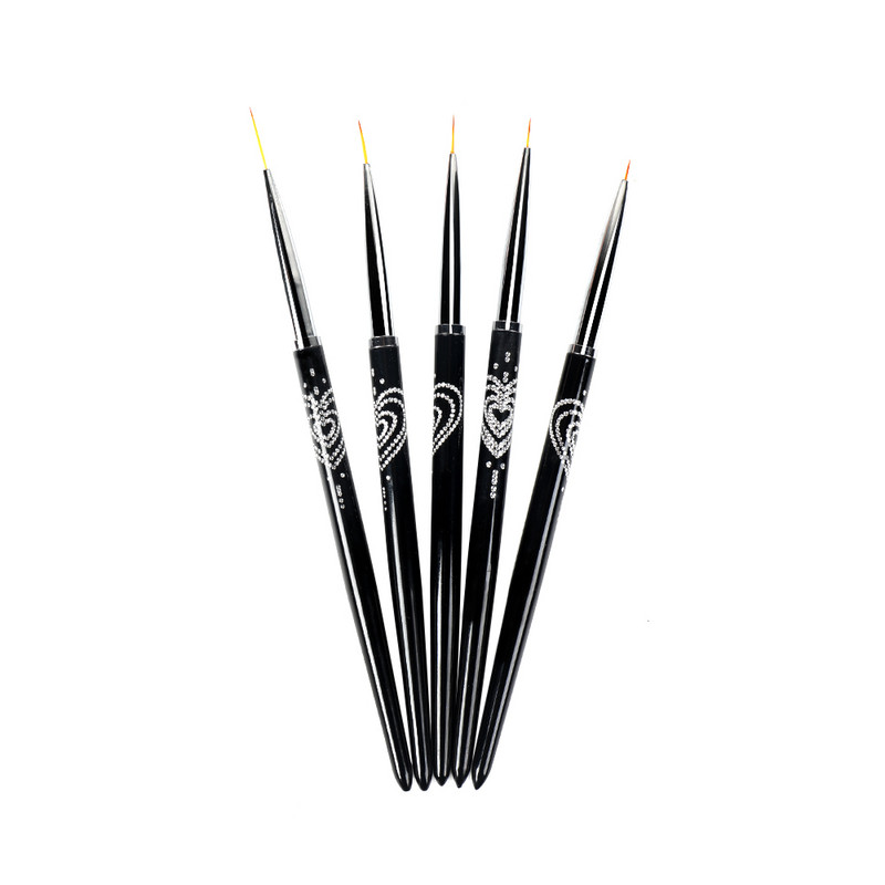 BQAN 5mm/7mm/9mm/11mm/13mm Nail Art Kist Nail Liner Line Olovke Gel Polish Slikanje Crtanje Nail Art Kistovi Tanka kosa