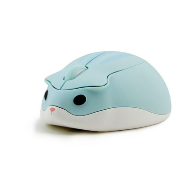 Mouse optic fără fir pentru computer, drăguț de desene animate, în formă de hamster, USB Mause, mini șoareci ergonomici roz, pentru fete, jucărie cadou pentru copii