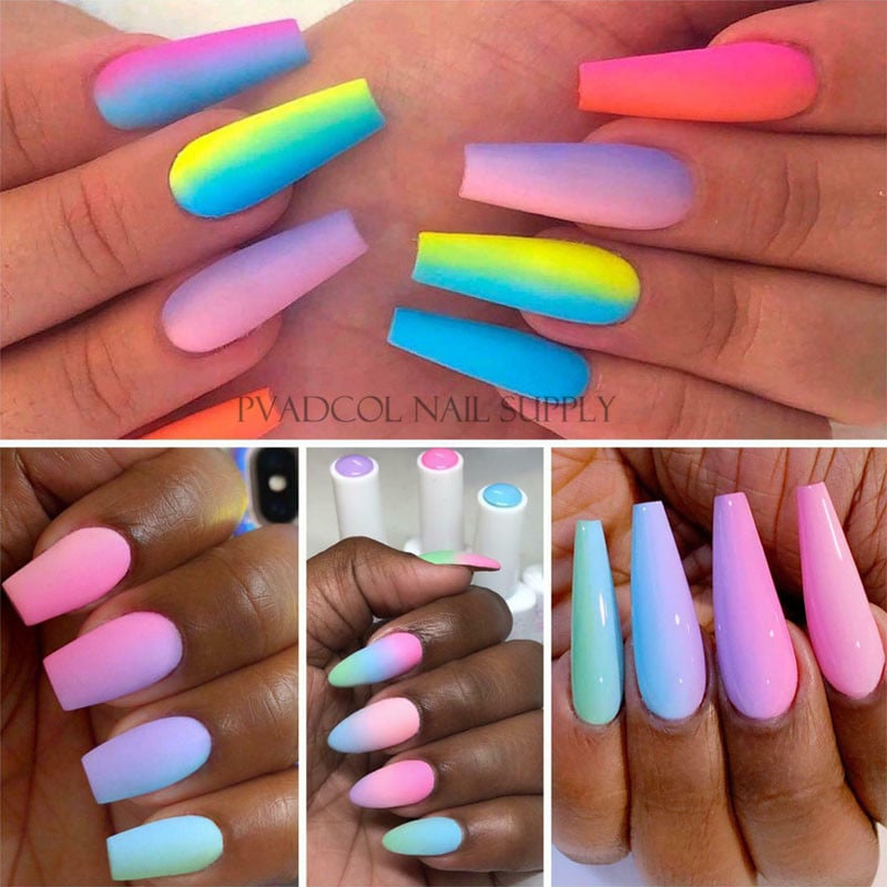 Ombre Effect Nail Art Kist Gradijent Crtanje Slikanje Nokti Kist Drvena Drška Ombre Nails Alat za Manikuru