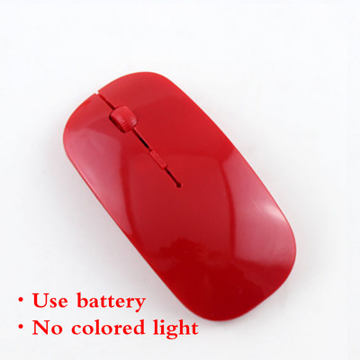 Bezvadu pele Silent Mouse 1600 DPI Ergonomiska Mause Beztrokšņa datora peles izslēgšana Krāsaina mirdzoša biroja pele Uzlādējama/akumulators