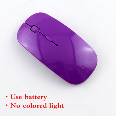 Bezvadu pele Silent Mouse 1600 DPI Ergonomiska Mause Beztrokšņa datora peles izslēgšana Krāsaina mirdzoša biroja pele Uzlādējama/akumulators