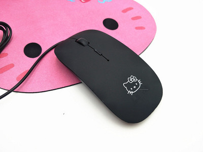 Slatki crtani ružičasti bežični računalni miš Mini poklon Mause 1600DPI PC miš Žičani 2.4Ghz USB optički miševi za prijenosna računala za djevojčice