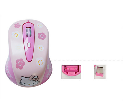 Miela animacinė rožinė belaidė kompiuterio pelė mini dovanų Mause 1600DPI kompiuterio pelė laidinė 2,4 GHz USB optinė nešiojamojo kompiuterio pelė mergaitėms