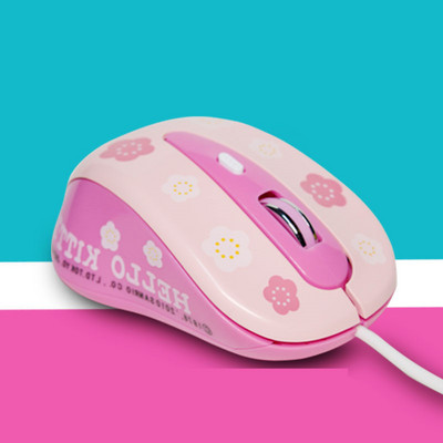 Slatki crtani ružičasti bežični računalni miš Mini poklon Mause 1600DPI PC miš Žičani 2.4Ghz USB optički miševi za prijenosna računala za djevojčice