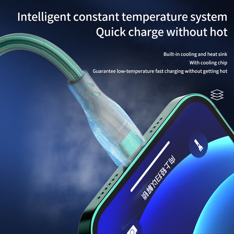 6A 3 vienā Super uzlādes kabelis Micro USB Type-C ātrā lādētāja datu kabelis Multi-USB ports Ātrais lādētājs iPhone 14 13 Samsung