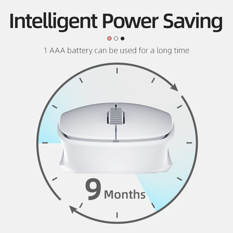 Machenike CM310 Bežični miš Tihi gumbi Ergonomski miševi za isključivanje zvuka Računalni miš 1600 DPI Optički 2.4G prijamnik Tanak miš