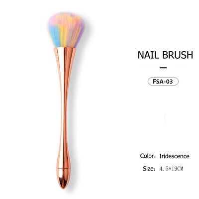6 Styles Nail Art porkefe manikűrhöz Szépségecset Pirosító Púderecsetek Divat Gél Köröm Kiegészítők Köröm Anyag Eszközök