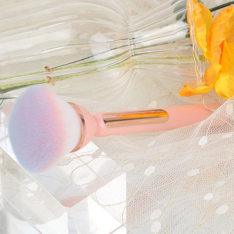 Nail Art porkefe műanyag nyél UV gél hosszabbító köröm por eltávolítása Clean Tool Liner manikűr szépség pirosító púder nylon kefe