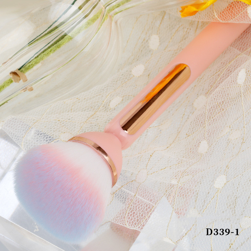 Nail Art porkefe műanyag nyél UV gél hosszabbító köröm por eltávolítása Clean Tool Liner manikűr szépség pirosító púder nylon kefe