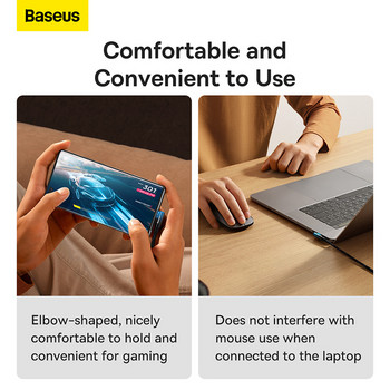Baseus USB Type C 100W PD Γρήγορη φόρτιση 90 μοιρών Καλώδιο αγκώνας C έως C QC4.0 5A Καλώδιο τυχερού παιχνιδιού γρήγορου φορτιστή για Samsung S20 Macbook