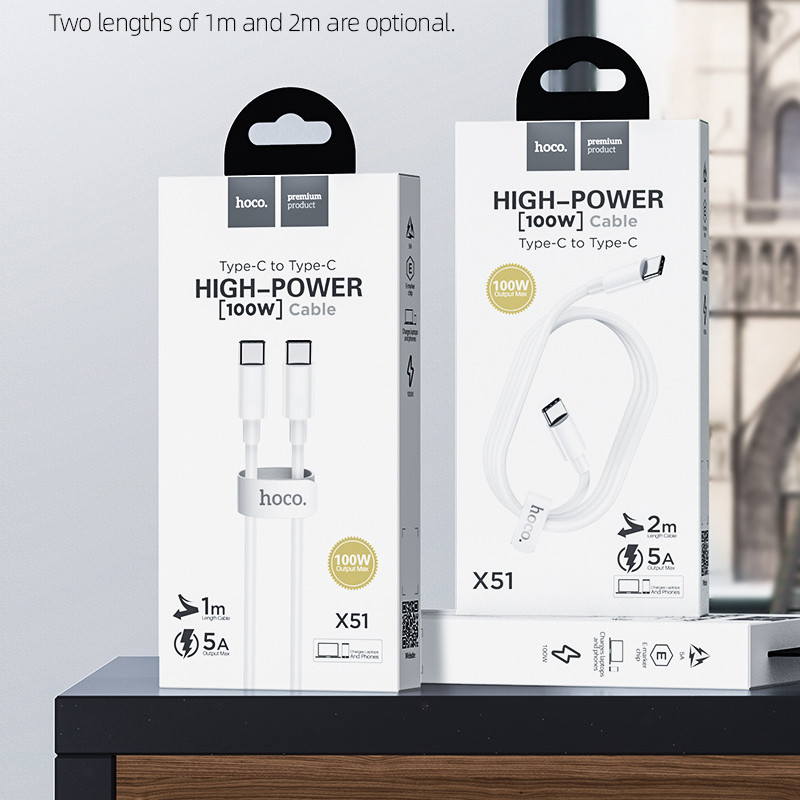 HOCO 100W USB C u USB tip C kabel 5A 100W PD Brzo punjenje za Macbook Podrška za iPad Quick Charge za Samsung S20 Xiaomi 10 Pro