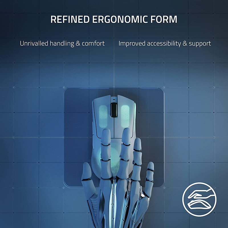 Razer DeathAdder V3 Pro bežični gaming miš 64g ultra lagan - Focus Pro 30K optički senzor - brzi optički prekidači Gen-3