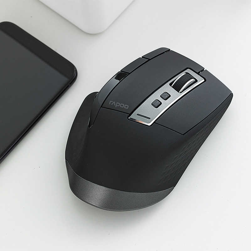 Rapoo MT750L / MT750W uzlādējama vairāku režīmu Bluetooth bezvadu pele, biroja biznesa Bluetooth un 2.4G bezmaksas pārslēgšana