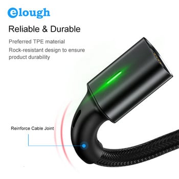 Elough Magnetic USB Type C Cable Fast Charging за iPhone Xiaomi Redmi Poco Samsung Quick Charge Micro USB C кабел 3in1 3A Wire