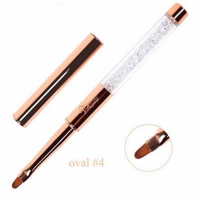 BQAN 2#4#6#8#10# Nail Art Brush UV gél lakk ecset festő ecset kék strassz fogantyú körömrajz ecset barkács manikűr eszköz