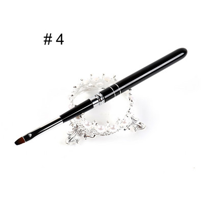 BQAN 2#4#6#8#10# Nail Art Brush UV gél lakk ecset festő ecset kék strassz fogantyú körömrajz ecset barkács manikűr eszköz