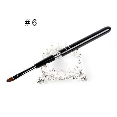 BQAN 2#4#6#8#10# Nail Art Brush UV gél lakk ecset festő ecset kék strassz fogantyú körömrajz ecset barkács manikűr eszköz