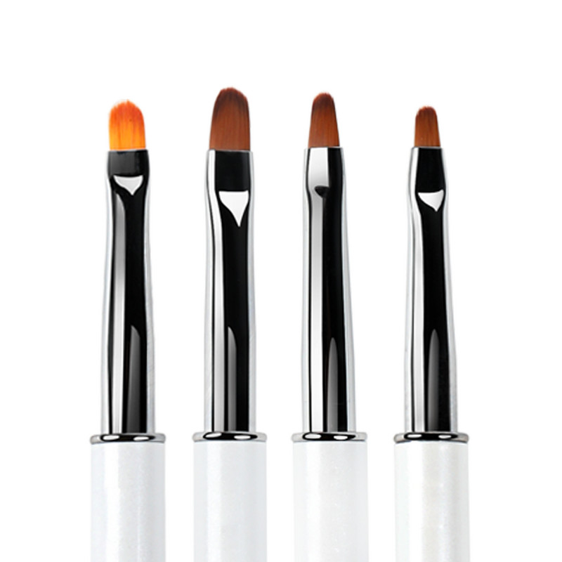 BQAN 2#4#6#8#10# Nail Art Brush UV gél lakk ecset festő ecset kék strassz fogantyú körömrajz ecset barkács manikűr eszköz