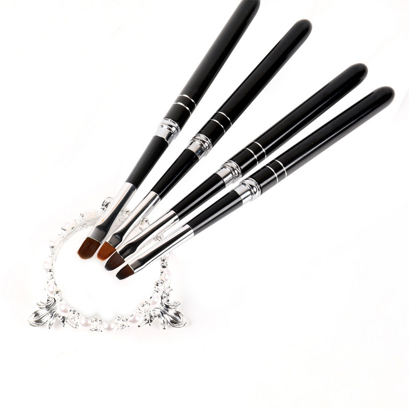BQAN 2#4#6#8#10# Nail Art Brush UV gél lakk ecset festő ecset kék strassz fogantyú körömrajz ecset barkács manikűr eszköz