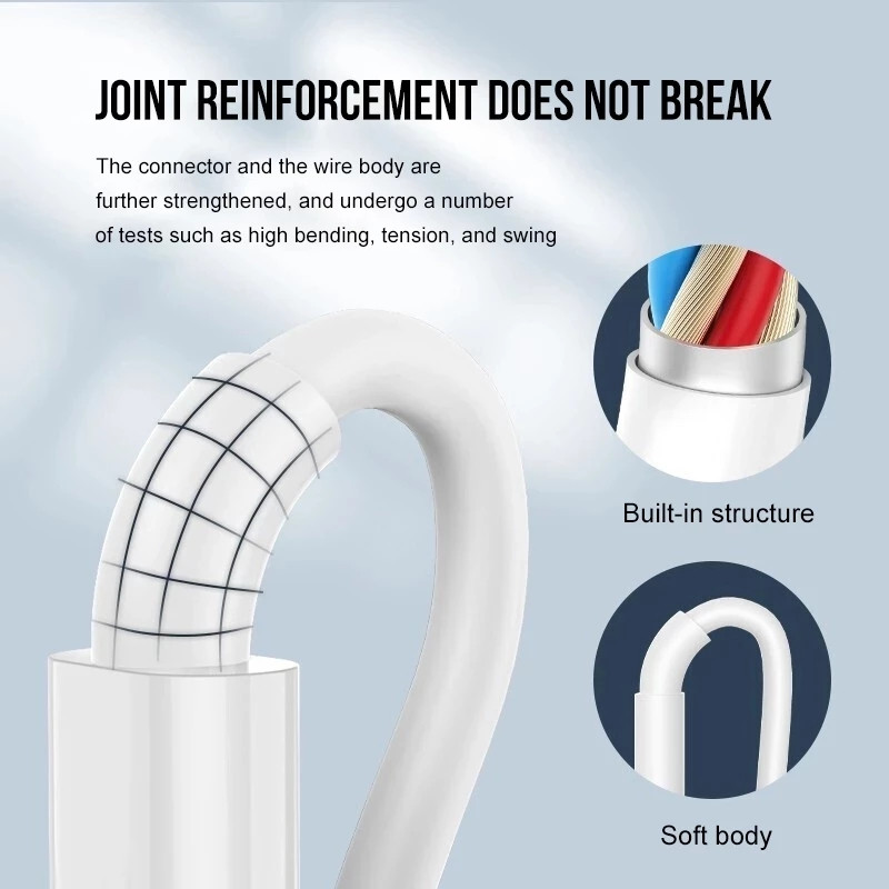 3Pcs USB kabel za osvjetljenje za iPhone 14 Plus 11 12 13 Pro Max XS XR SE iPad Air PD 20W žica za brzo punjenje Dodatna oprema dužine 2 m