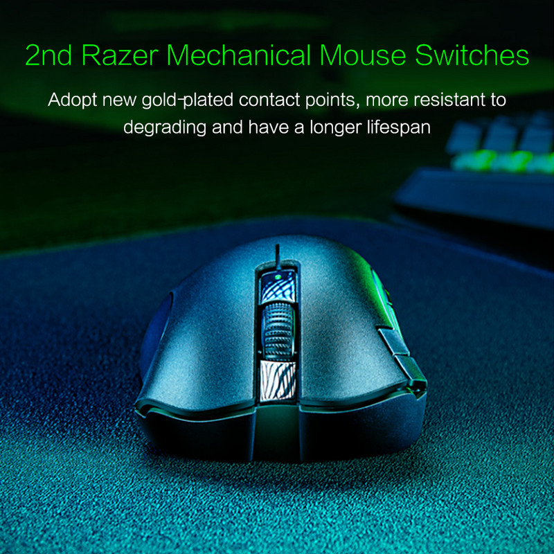 Razer DeathAdder V2 X HyperSpeed Dual-mode bežični miš za igranje 5G optički senzor 14000DPI 7 programabilnih tipki