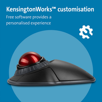 Kensington Original Orbit Wireless Trackball Mouse 2.4GHz+Bluetooth with Scroll Ring for AutoCAD K70992/K70993