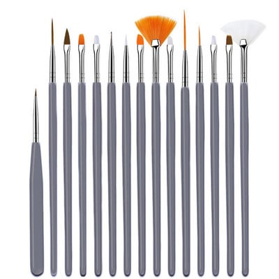 Kist za nokte za manikuru Kistovi za geliranje 5-15 kom./komplet Četkica za nail art Kist za akrilni tekući puder Rezbarenje pribor za salon za nokte Alat Accesoires