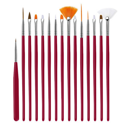 Kist za nokte za manikuru Kistovi za geliranje 5-15 kom./komplet Četkica za nail art Kist za akrilni tekući puder Rezbarenje pribor za salon za nokte Alat Accesoires