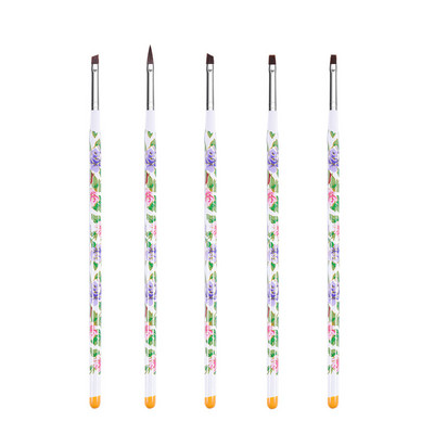 Kist za nokte za manikuru Kistovi za geliranje 5-15 kom./komplet Četkica za nail art Kist za akrilni tekući puder Rezbarenje pribor za salon za nokte Alat Accesoires