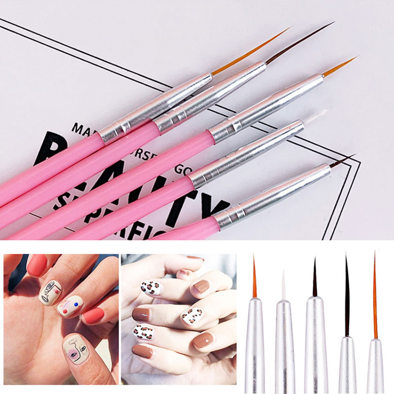 Kist za nokte za manikuru Kistovi za geliranje 5-15 kom./komplet Četkica za nail art Kist za akrilni tekući puder Rezbarenje pribor za salon za nokte Alat Accesoires