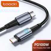 Καλώδιο Toocki USB C σε USB C 100W PD Καλώδιο γρήγορης φόρτισης για Xiaomi Samsung Huawei MacBook iPad Pro Τύπος C σε Τύπος C Καλώδιο Δεδομένα 3M