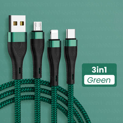 3 u 1 USB kabel 6A 100 W brzo punjenje za Huawei/Honor 3u1 2u1 mikro USB tip C kabel Kabel za punjenje Kabel za iPhone Samsung
