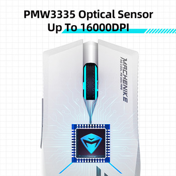 Безжична мишка с двоен режим Machenike M7 Кабелна мишка за офис игри 16000 DPI 95g Програмируема акумулаторна мишка с RGB подсветка