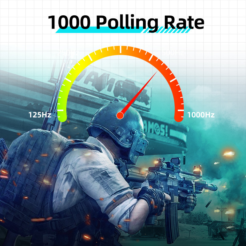 Machenike M7 bežični miš s dvostrukim načinom rada, žičani uredski miš za igranje, 16000 DPI, 95 g, programabilni punjivi miševi s RGB pozadinskim osvjetljenjem