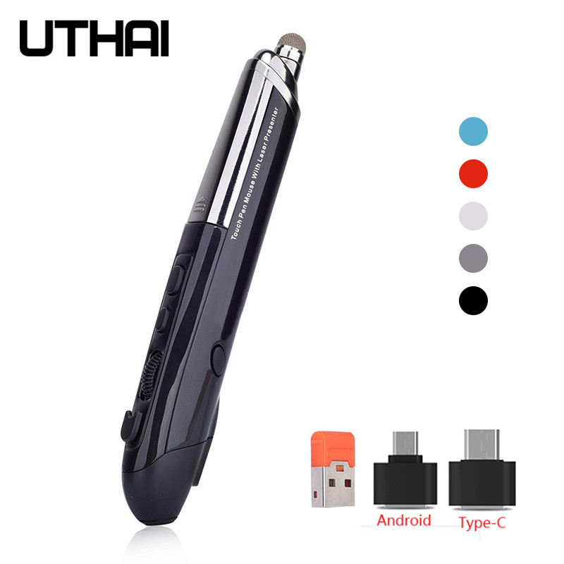 Novi Pen Mouse Bežični rukopis Laser Pen Mouse Personality 2.4G Mouse Podržava PC, Smart TV, Set-Top Box Windows 10