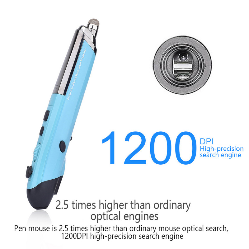Novi Pen Mouse Bežični rukopis Laser Pen Mouse Personality 2.4G Mouse Podržava PC, Smart TV, Set-Top Box Windows 10