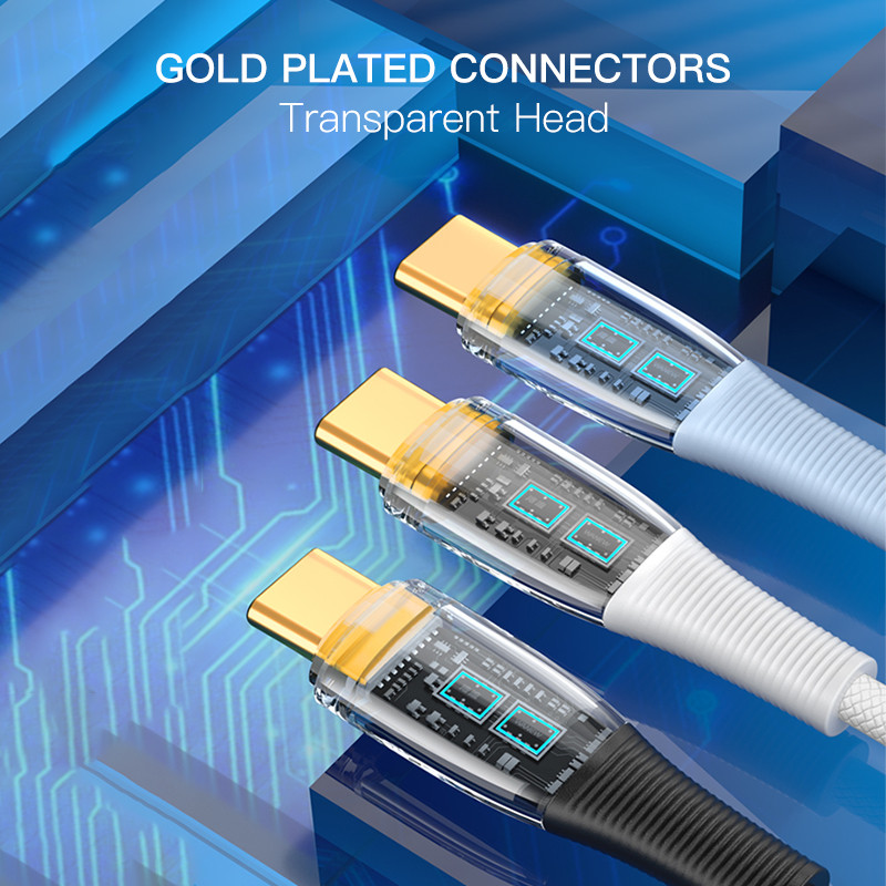 KUULAA 100W USB Type C σε USB C Καλώδιο USB-C PD 6A Καλώδιο ταχείας φόρτισης για Macbook Καλώδιο USBC Samsung Xiaomi Type-C