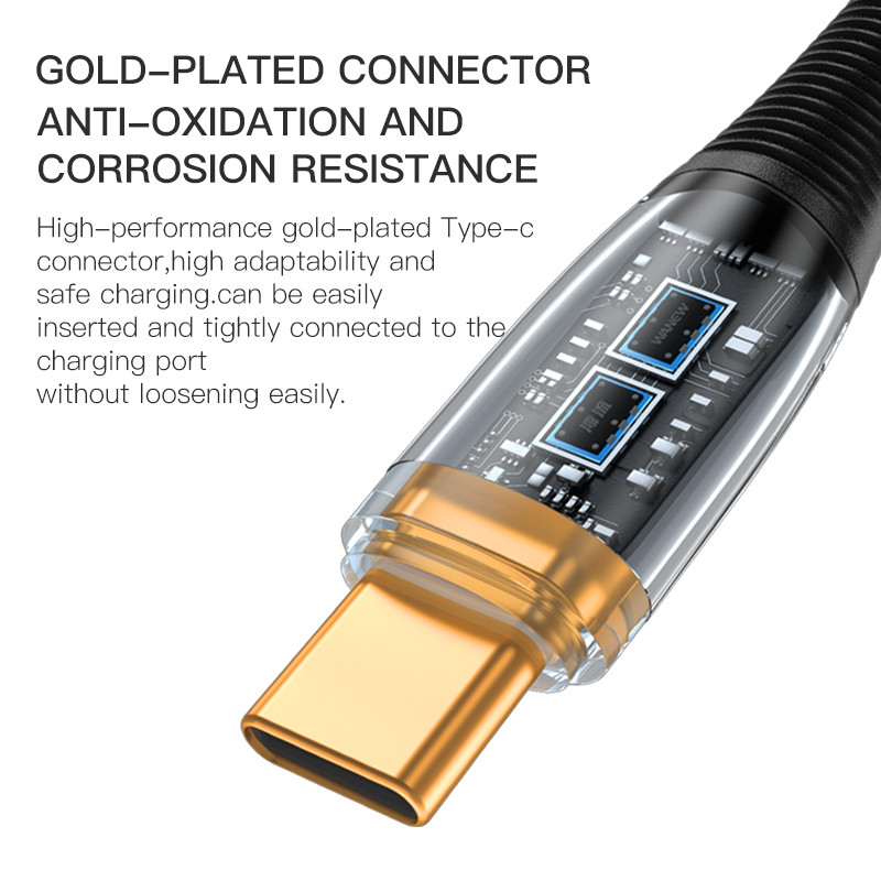 KUULAA 100W USB Type C σε USB C Καλώδιο USB-C PD 6A Καλώδιο ταχείας φόρτισης για Macbook Καλώδιο USBC Samsung Xiaomi Type-C