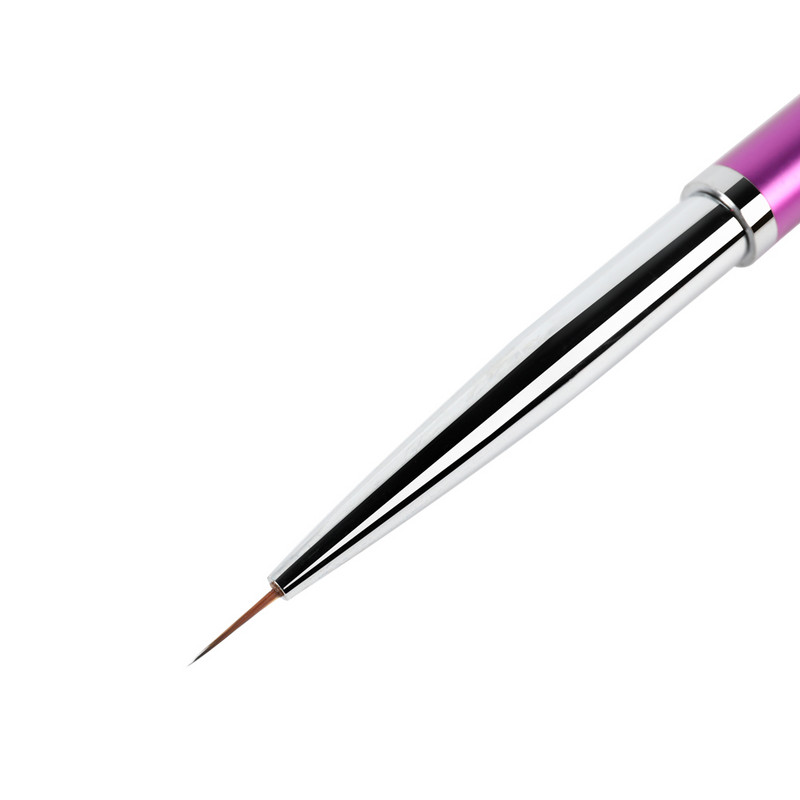 BQAN 1 db Kolinsky Nail Art Liner Festés Ecset Toll Manikűr Nail Art eszköz Gél polírozó toll Köröm Folyékony Púder Eszközök